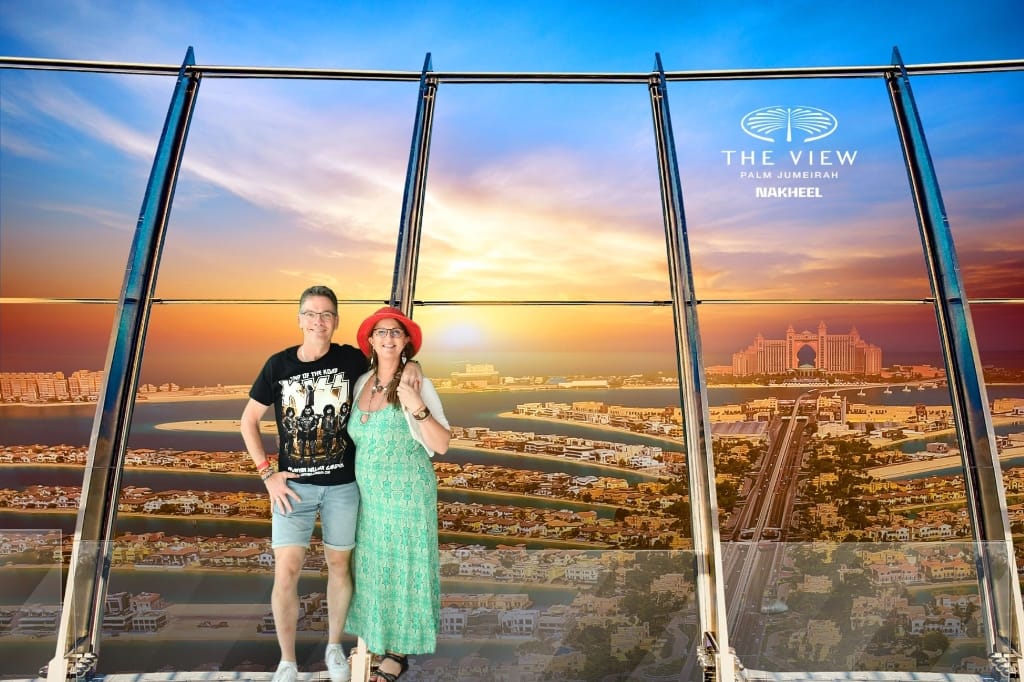 The view of the Palm Dubai UAE